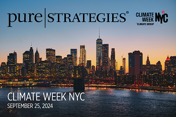 Pure Strategies at Climate Week NYC